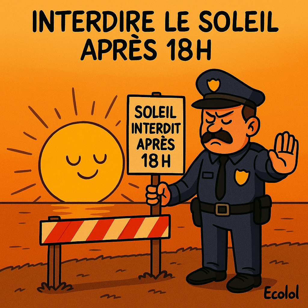 Interdire le soleil après 18h pour lutter contre le réchauffement climatique